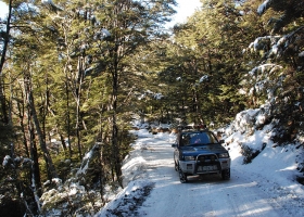 Scenic drive up the mountain