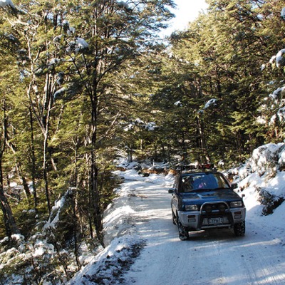 Scenic drive up the mountain