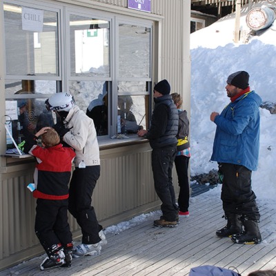 At the ticket office