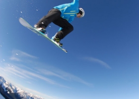 Snowboard air time