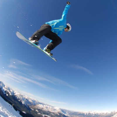 Snowboard air time