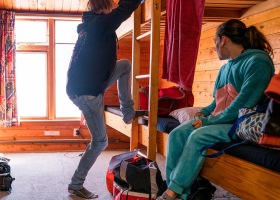 Cosy bunkrooms at the end of the day.